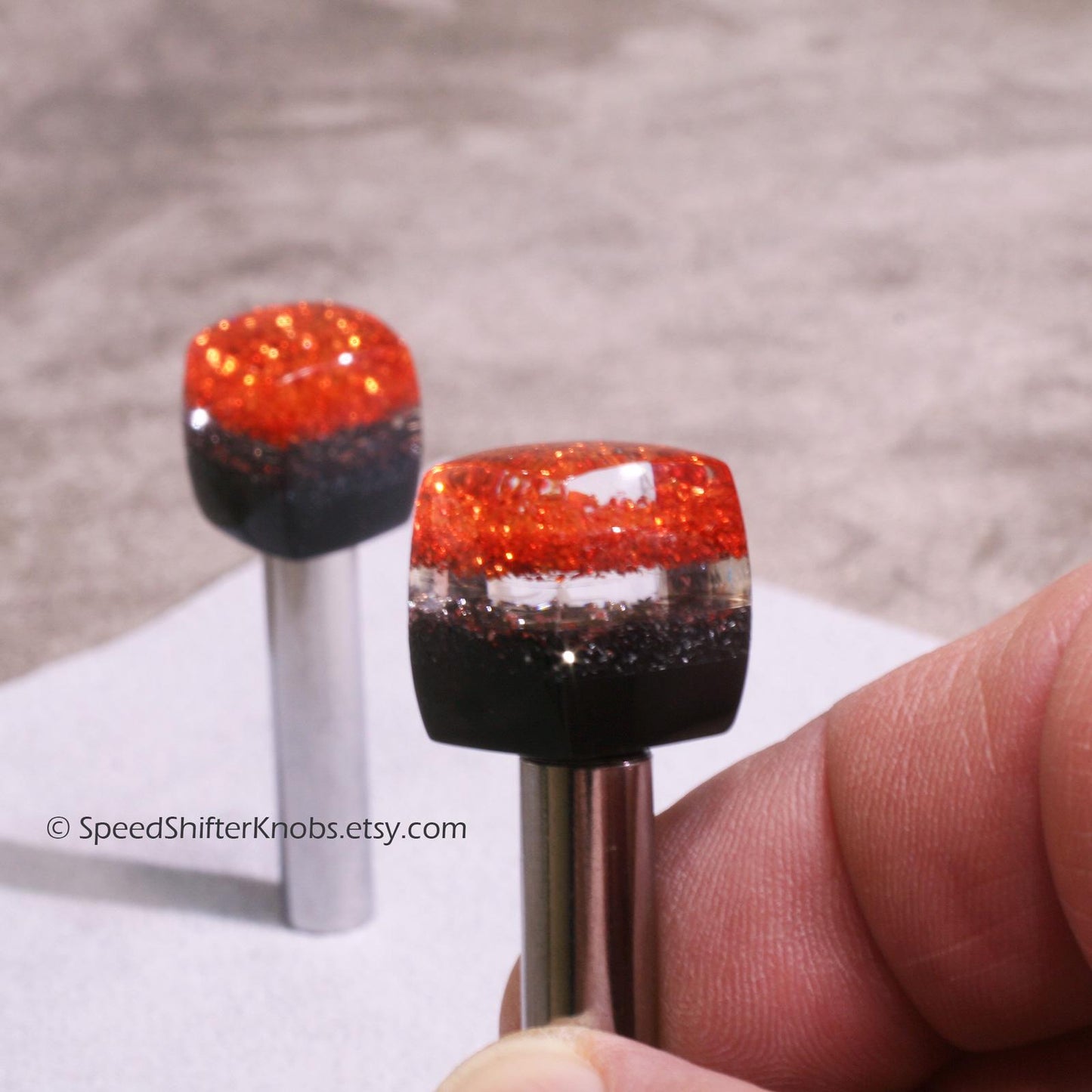 Customizable Car Metalflake DOOR LOCK Knobs (set of 2) - Old School Car - Any Color, Made to Order