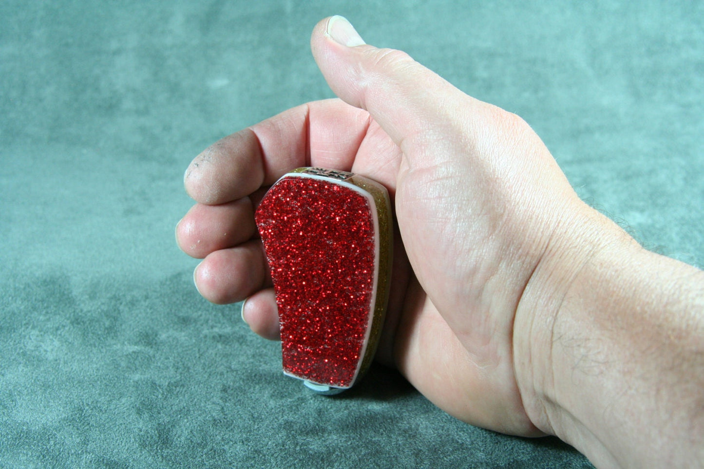 Red, White and Gold SHIFT HANDLE For Your Hot Rod or Rat Rod, Shifter Knob