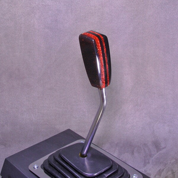 Metal Flake Orange and Smoke Gray SHIFT KNOB, Universal Fit, for your Hot Rod, Rat Rod, Cool Ride, Sports Car, Fast Car, Slow Car