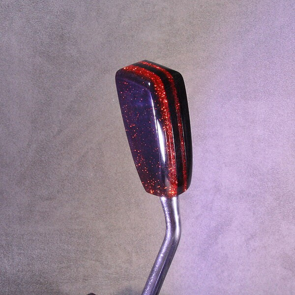 Metal Flake Orange and Smoke Gray SHIFT KNOB, Universal Fit, for your Hot Rod, Rat Rod, Cool Ride, Sports Car, Fast Car, Slow Car