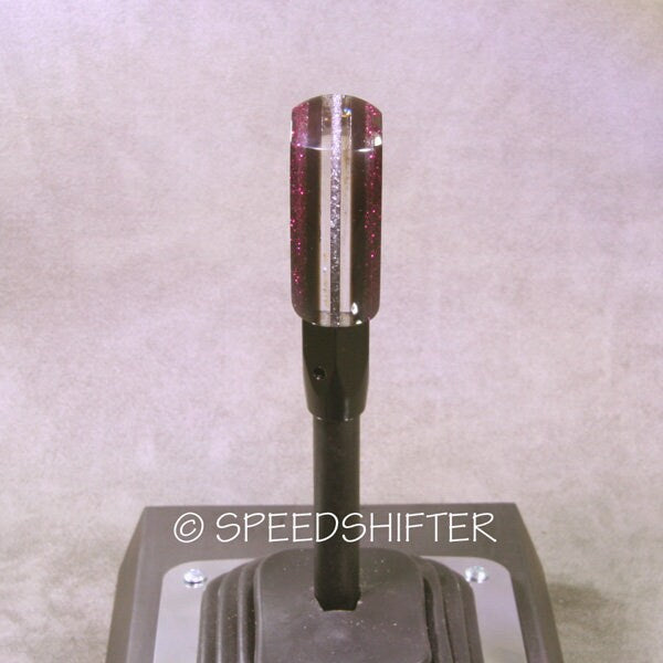 Burgundy Metal Flake Shift Knob: Universal Fit, Handmade Acrylic