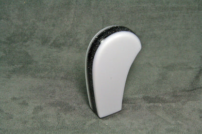 White with Black Metalflake SHIFT KNOB For Your Hot Rod, Rat Rod, Sports Car, Fast Car, Slow Car,