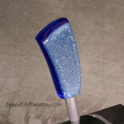 Baby Blue and Transparent Blue. SHIFT KNOB, Thread Mount or Universal Fit. For your Hot Rod, Rat Rod, Cool Ride, Sports Car