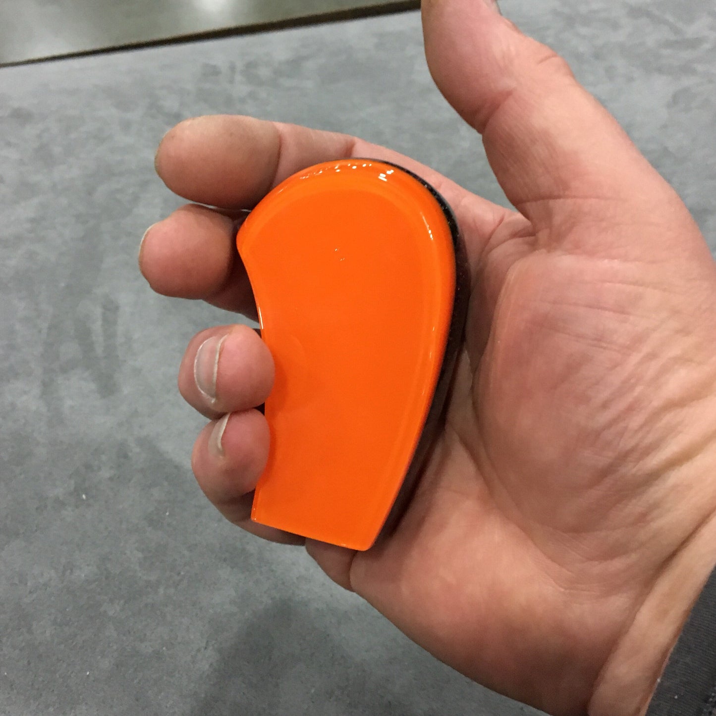 Orange with black metalflake.  SHIFT KNOB, Universal Fit.  With layers clear.  For your Hot Rod, Rat Rod, Cool Ride, Sports Car, Truck