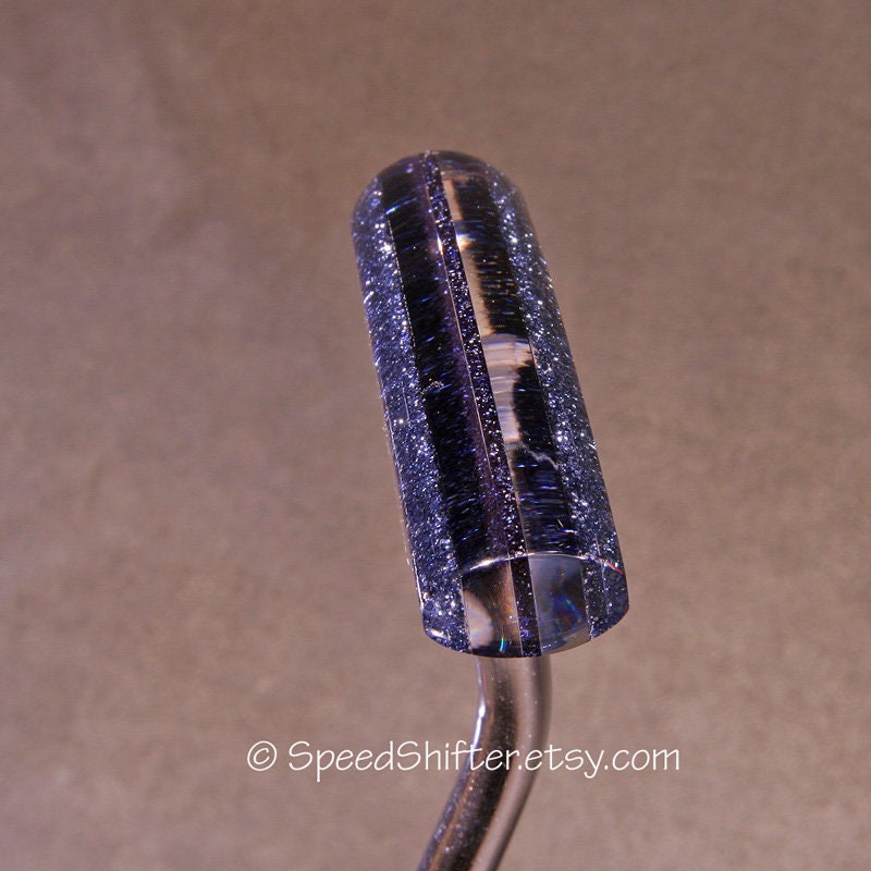 STEEL BLUE T-Handle Shifter, Custom Shift Handle, Hurst Style, Shifter Lever, Handmade in Choices of Color