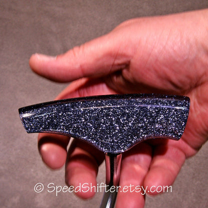 STEEL BLUE T-Handle Shifter, Custom Shift Handle, Hurst Style, Shifter Lever, Handmade in Choices of Color