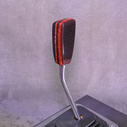 Metal Flake Orange and Smoke Gray SHIFT KNOB, Universal Fit, for your Hot Rod, Rat Rod, Cool Ride, Sports Car, Fast Car, Slow Car