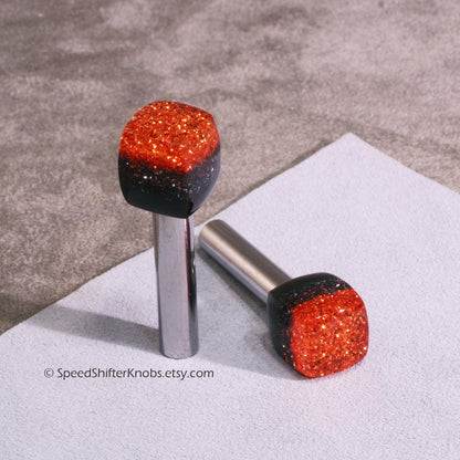 Customizable Car Metalflake DOOR LOCK Knobs (set of 2) - Old School Car - Any Color, Made to Order