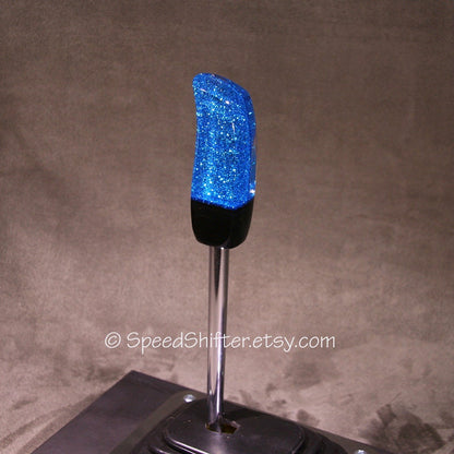 Bright BLUE with Smoke and Black. SHIFT KNOB, Specific Thread or Universal Fit.  For your Hot Rod, Rat Rod, Cool Ride, Sports Car, Fast C