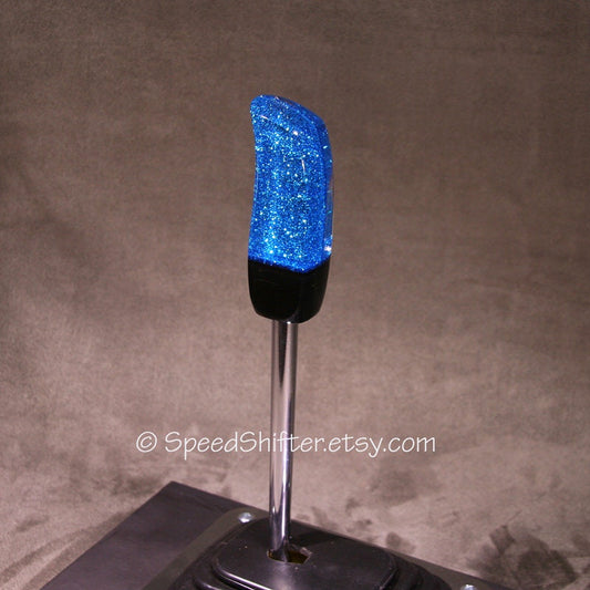 Bright BLUE with Smoke and Black. SHIFT KNOB, Specific Thread or Universal Fit.  For your Hot Rod, Rat Rod, Cool Ride, Sports Car, Fast C