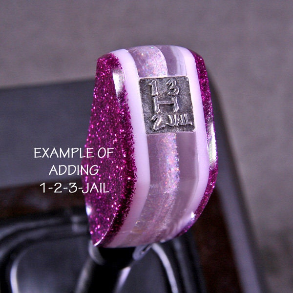 Burgundy Metal Flake Shift Knob: Universal Fit, Handmade Acrylic