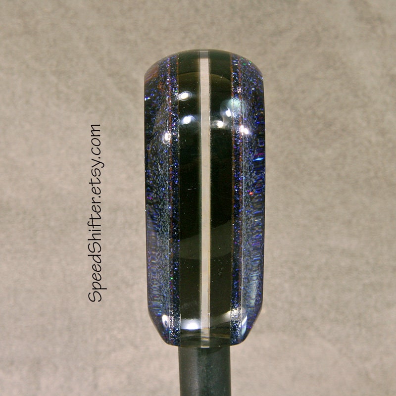 Midnight Blue, SHIFT KNOB  Metallic, Purple and Silver Metal Flake, For your Hot Rod, Rat Rod, Cool Ride, Sports Car, Fast Car