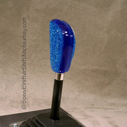 BLUE on Blue KNOB, Shift Knob, For your Hot Rod, Rat Rod, Cool Ride, Sports Car - Specific Thread Mount or Universal Fit.