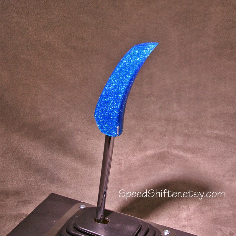 Metal Flake Blue SHIFT KNOB, With Layers of Clear.  For your Hot Rod, Rat Rod, Cool Ride, Sports Car, Fast Car