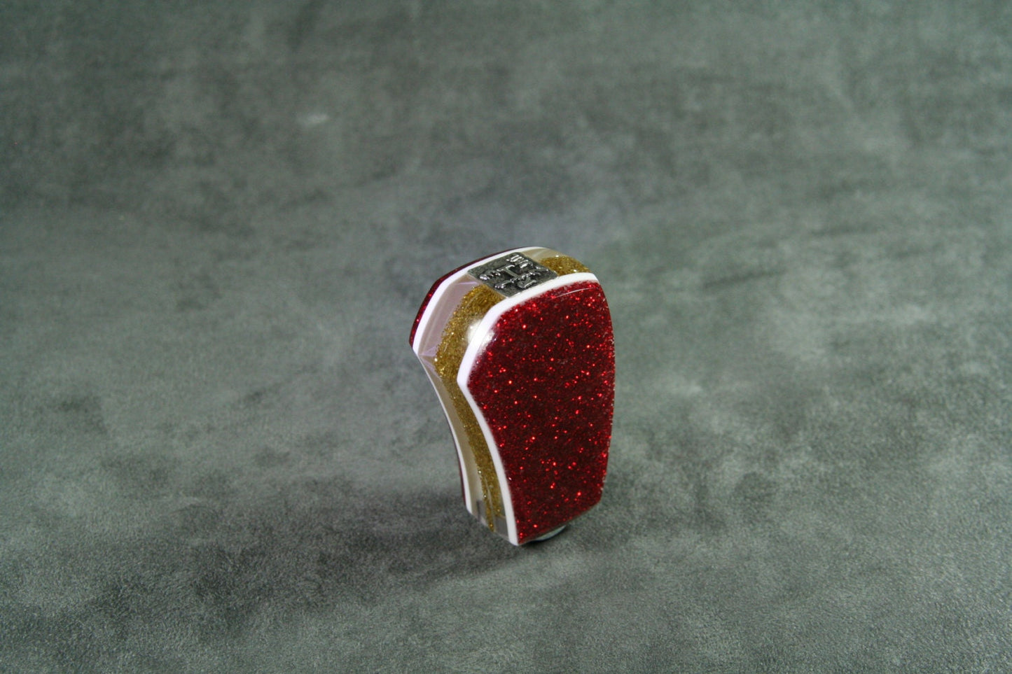 Red, White and Gold SHIFT HANDLE For Your Hot Rod or Rat Rod, Shifter Knob