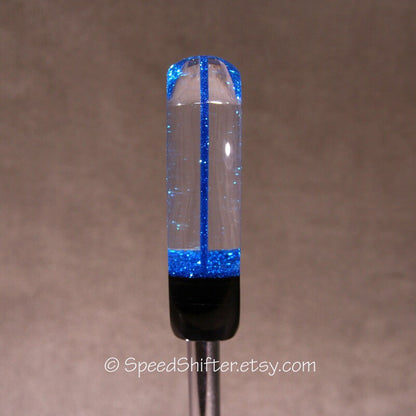 Bright BLUE with Smoke and Black. SHIFT KNOB, Specific Thread or Universal Fit.  For your Hot Rod, Rat Rod, Cool Ride, Sports Car, Fast C