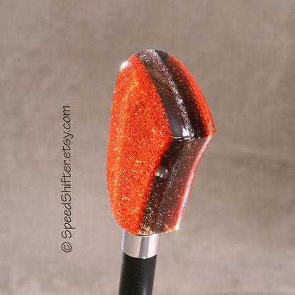 ORANGE METALFLAKE Shift Knob, Specific Thread or Universal Fit.  For your Hot Rod, Rat Rod, Cool Ride, Sports Car, Fast C