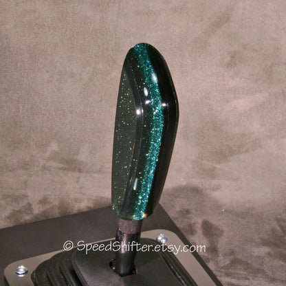 Green, SHIFT KNOB  Metallic, Metal Flake, For your Hot Rod, Rat Rod, Cool Ride, Sports Car, Fast Car