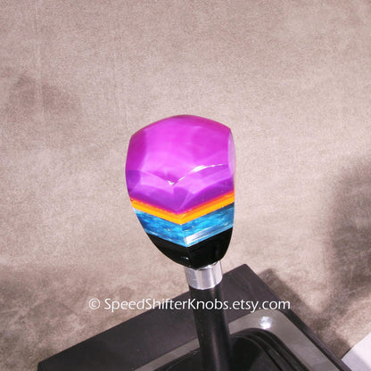 Stacked colors SHIFT KNOB Metallic, Metal Flake, For your Hot Rod, Rat Rod, Cool Ride, Sports Car, Fast Car