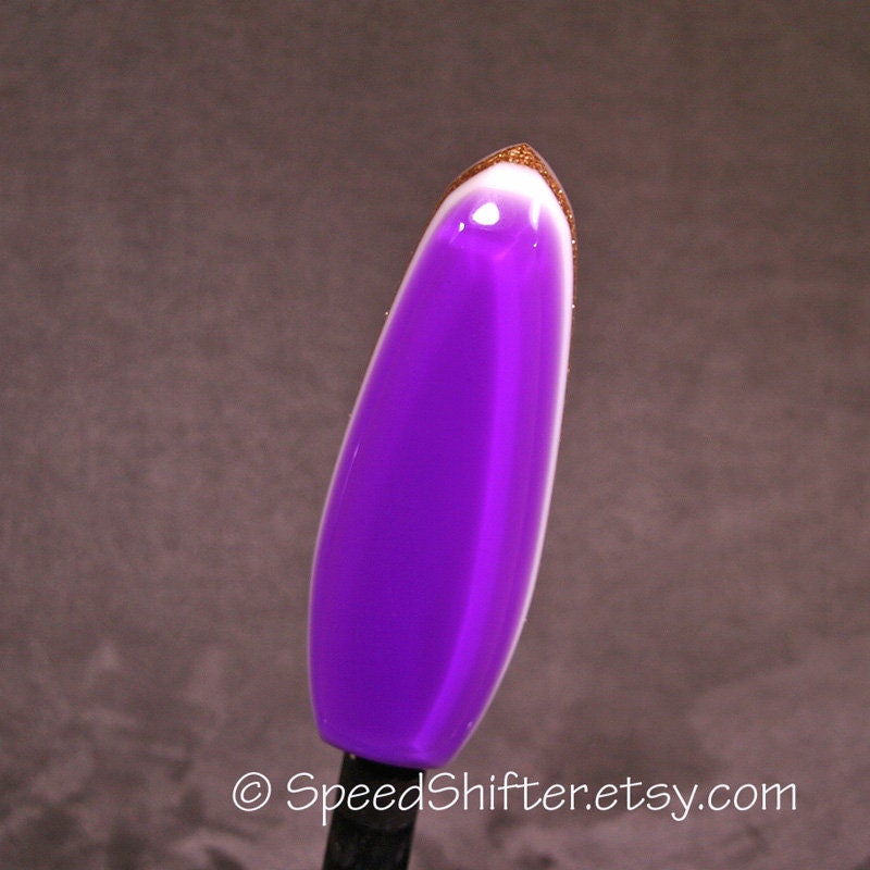 Purple with Gold Metalflake. SHIFT KNOB, Specific Thread Mount or Universal Fit.  For your Hot Rod, Rat Rod, Cool Ride, Sports Car