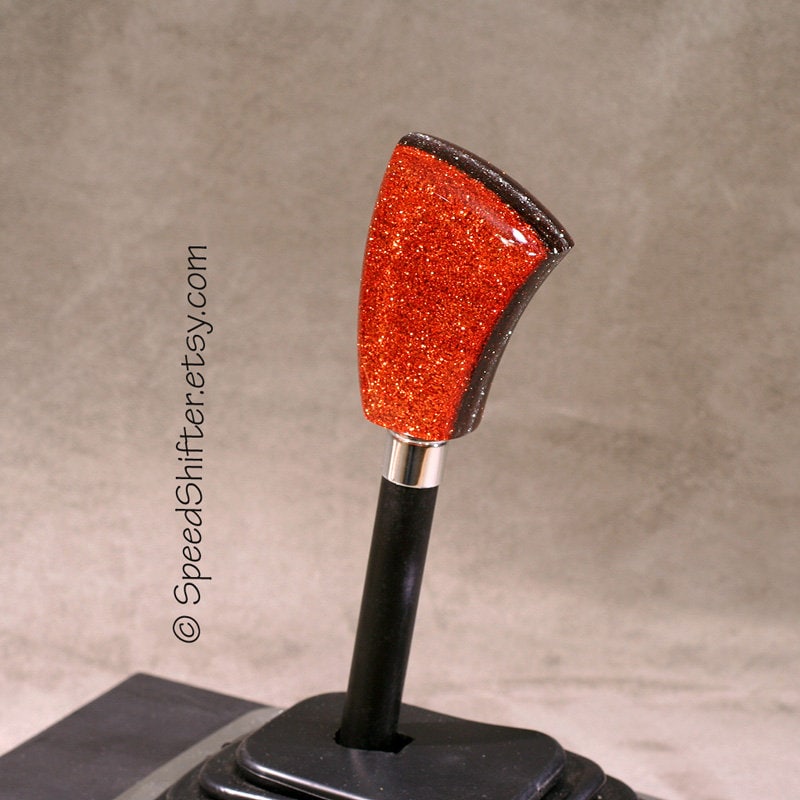 ORANGE METALFLAKE Shift Knob, Specific Thread or Universal Fit.  For your Hot Rod, Rat Rod, Cool Ride, Sports Car, Fast C