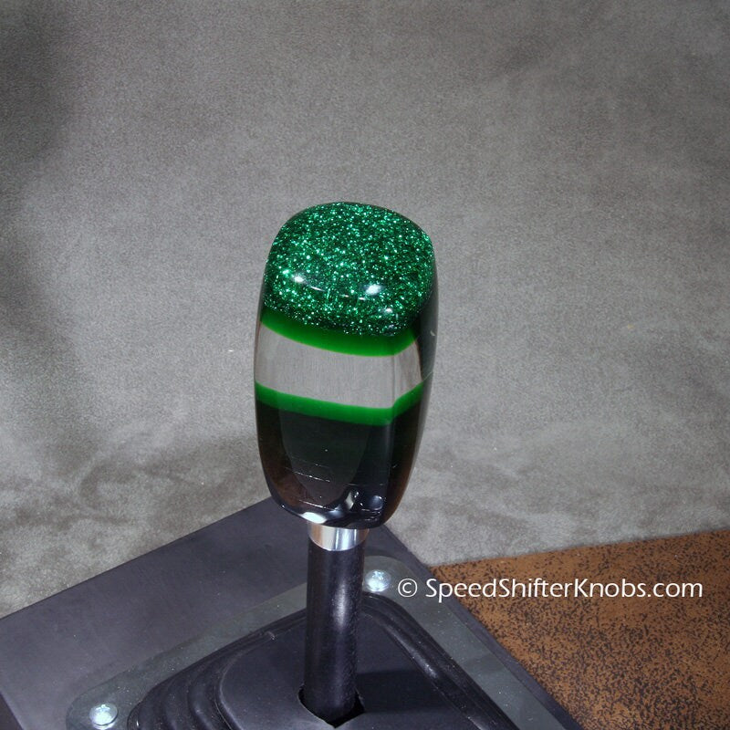 Green, SHIFT KNOB  Metallic, Metal Flake, For your Hot Rod, Rat Rod, Cool Ride, Sports Car, Fast Car