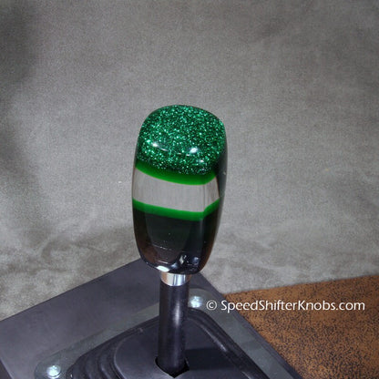 Green, SHIFT KNOB  Metallic, Metal Flake, For your Hot Rod, Rat Rod, Cool Ride, Sports Car, Fast Car