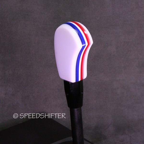 Handmade Red, White, and Blue Shift Knob - Universal Fit