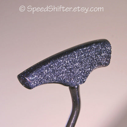 STEEL BLUE T-Handle Shifter, Custom Shift Handle, Hurst Style, Shifter Lever, Handmade in Choices of Color