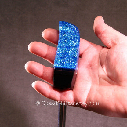 Bright BLUE with Smoke and Black. SHIFT KNOB, Specific Thread or Universal Fit.  For your Hot Rod, Rat Rod, Cool Ride, Sports Car, Fast C