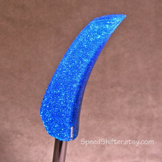 Metal Flake Blue SHIFT KNOB, With Layers of Clear.  For your Hot Rod, Rat Rod, Cool Ride, Sports Car, Fast Car