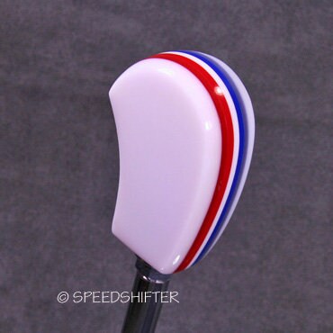 Handmade Red, White, and Blue Shift Knob - Universal Fit