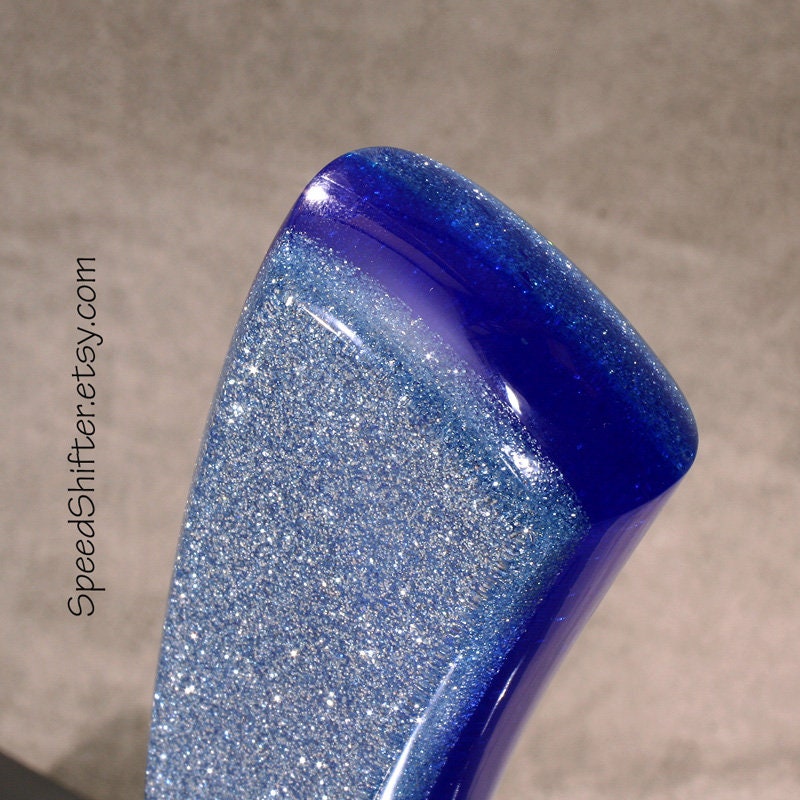 Baby Blue and Transparent Blue. SHIFT KNOB, Thread Mount or Universal Fit. For your Hot Rod, Rat Rod, Cool Ride, Sports Car