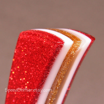 Red, Gold, White SHIFT KNOB.  Metallic, Metal Flake, For your Hot Rod, Rat Rod, Cool Ride, Sports Car, Fast Car