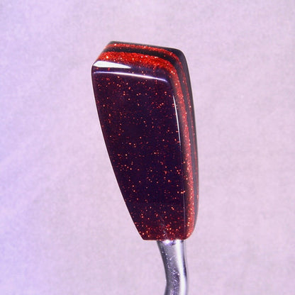 Metal Flake Orange and Smoke Gray SHIFT KNOB, Universal Fit, for your Hot Rod, Rat Rod, Cool Ride, Sports Car, Fast Car, Slow Car