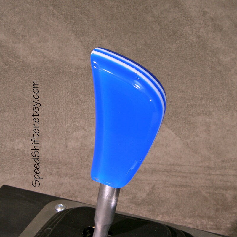 Cyan Blue Acrylic Shift Knob: Hot Rod, Rat Rod, Sports Car