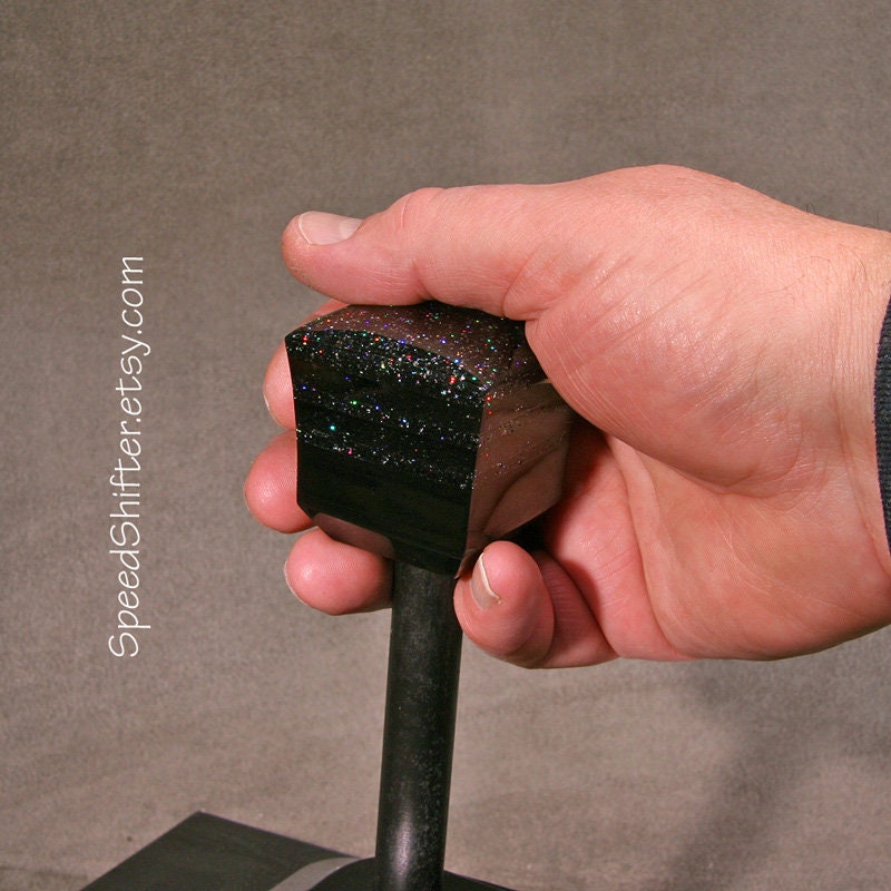 HOLOGRAPHIC Black KNOB, Shift Knob, Specific Thread Mount or Universal Fit.  For your Hot Rod, Rat Rod, Cool Ride, Sports Car