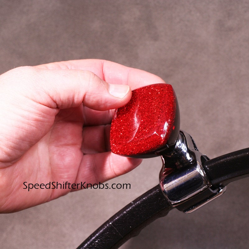 BRODY KNOB, Spinner Knob, Necker Knob, Handmade in Any Color Metalflake