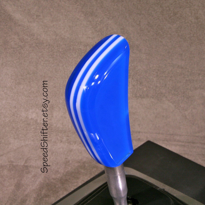 Cyan Blue Acrylic Shift Knob: Hot Rod, Rat Rod, Sports Car