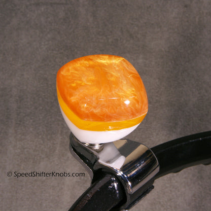 Steering Wheel Spinner Knob, Brody Knob, Handmade in Any Color Metalflake