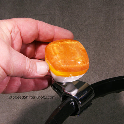 Steering Wheel Spinner Knob, Brody Knob, Handmade in Any Color Metalflake