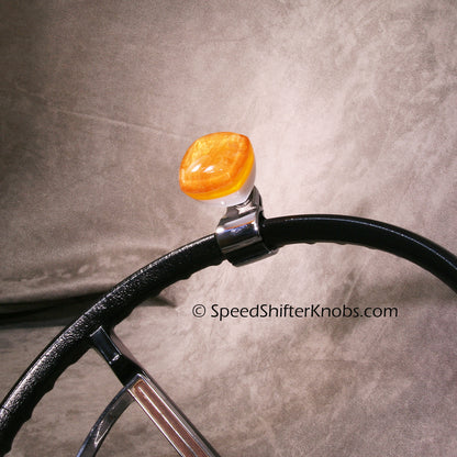 Steering Wheel Spinner Knob, Brody Knob, Handmade in Any Color Metalflake