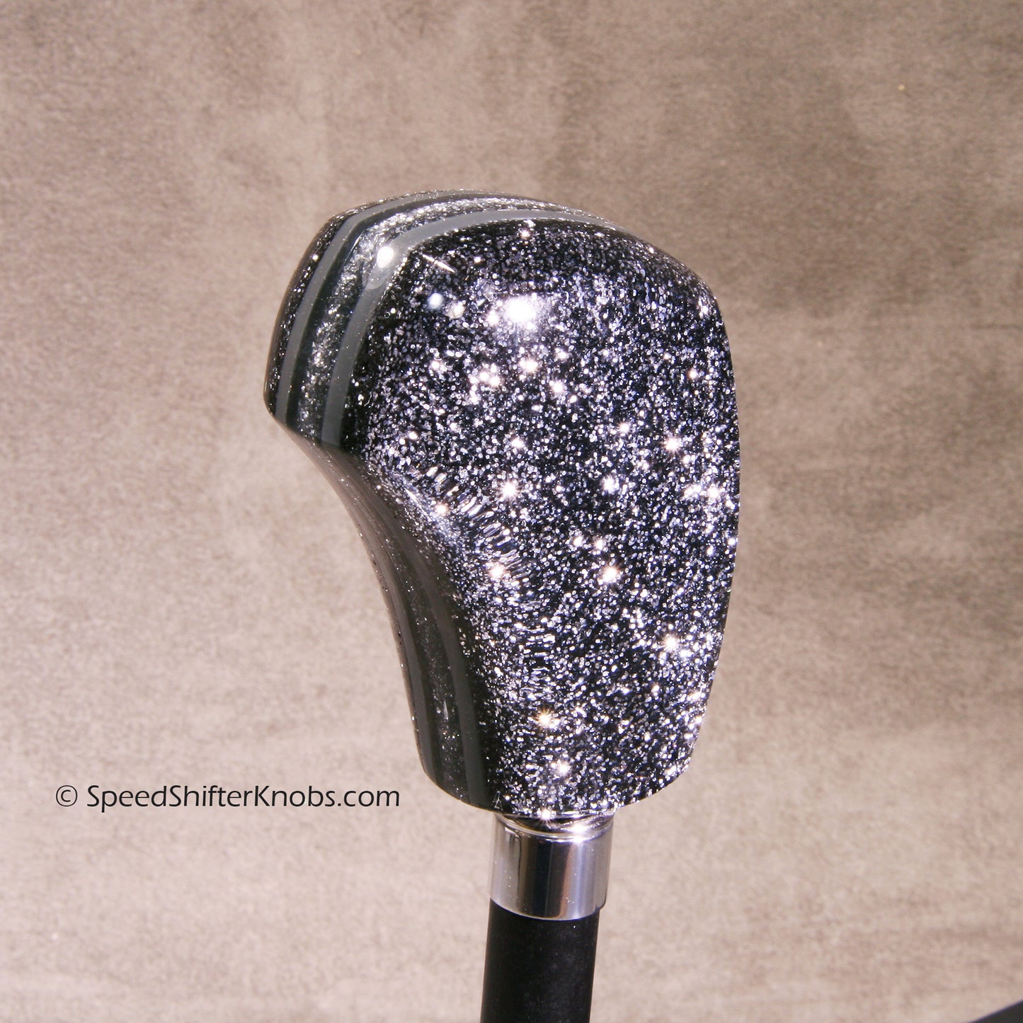 Black, Silver, Gray, SHIFT KNOB  Metalflake with clear, For your Hot Rod, Rat Rod, Cool Ride, Sports Car, Fast Car (Copy)