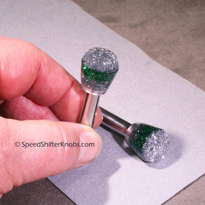 Customizable Car Metalflake DOOR LOCK Knobs (set of 2) - Old School Car - Any Color, Made to Order