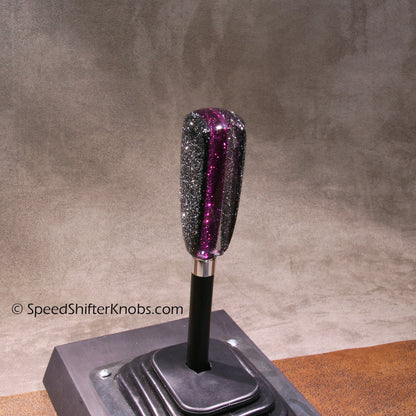 Purple and Black SHIFT KNOB, Metalflake, For your Hot Rod, Rat Rod, Cool Ride, Sports Car