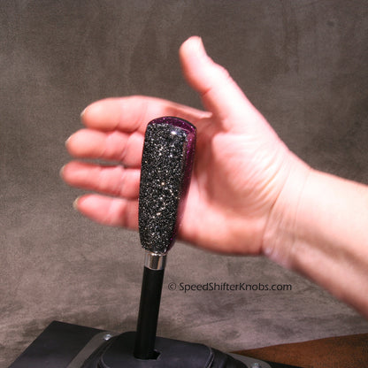 Purple and Black SHIFT KNOB, Metalflake, For your Hot Rod, Rat Rod, Cool Ride, Sports Car