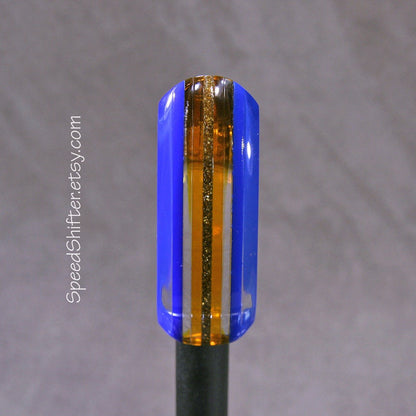 Blue, Amber and Gold, SHIFT KNOB, For your Hot Rod, Rat Rod, Cool Ride, Sports Car, Fast Car