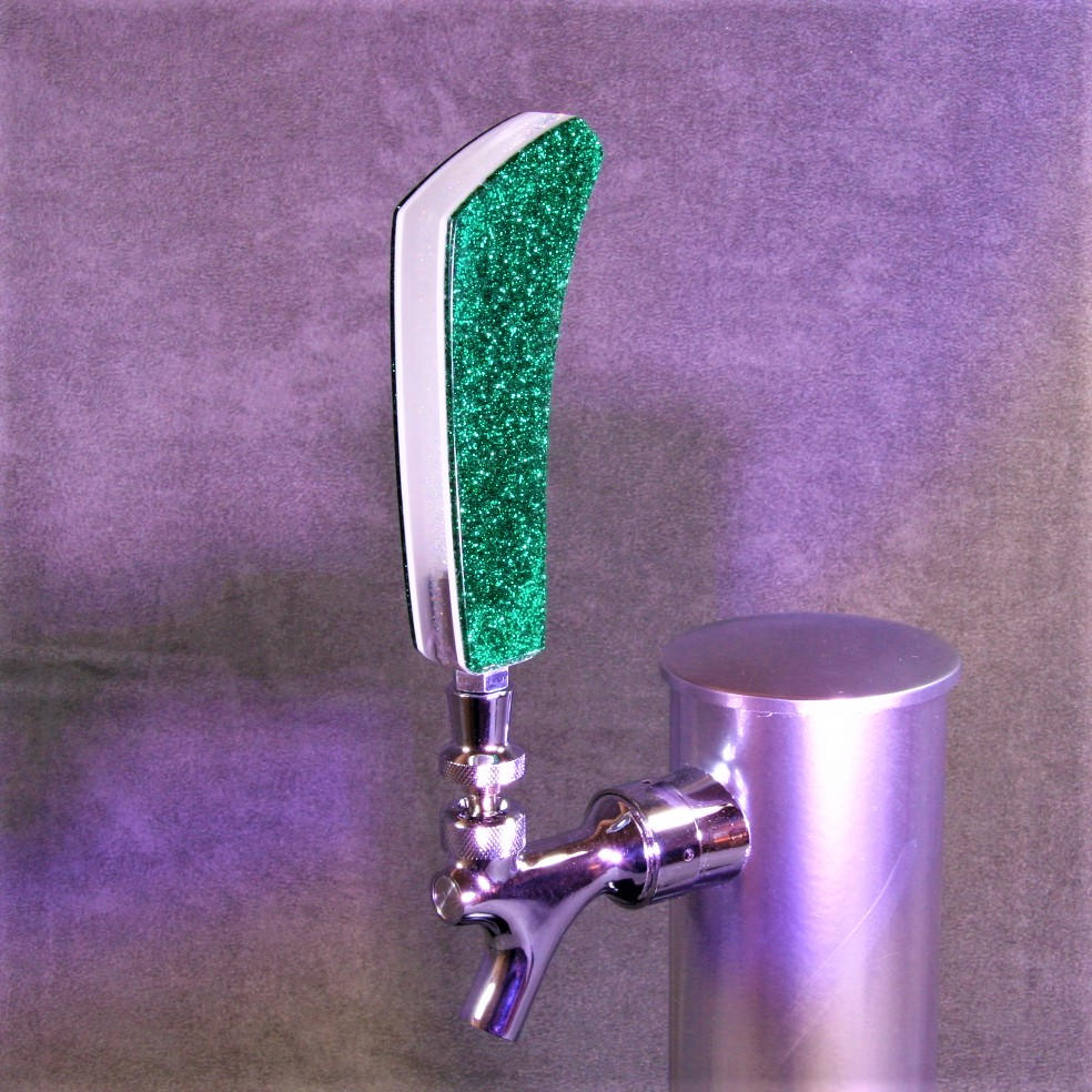 BEER TAP HANDLE Metal Flake, Your Choice of Colors, Beer Keg, Tap Handle, Beer Tap Knob