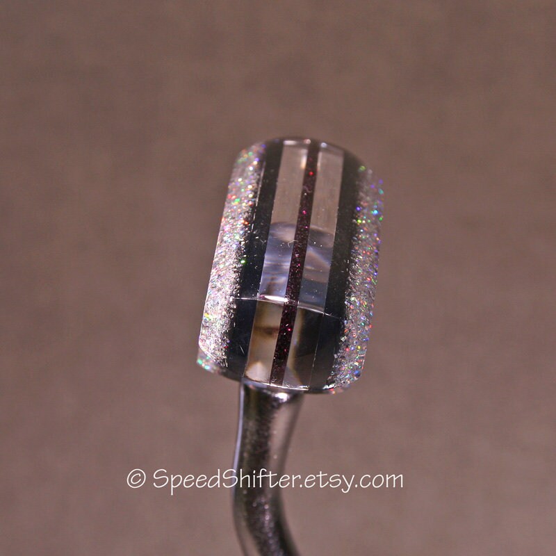 Silver Rainbow Holographic with Burgundy and Smoke. T-Handle SHIFT KNOB,  For your Hot Rod, Rat Rod, Cool Ride, Sports Car, Fast C