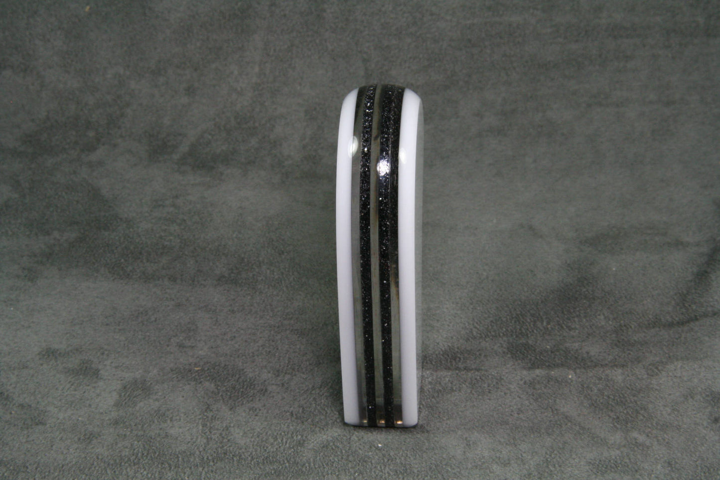 White with Black Metalflake SHIFT KNOB For Your Hot Rod, Rat Rod, Sports Car, Fast Car, Slow Car,